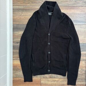 Express Men’s Medium Black Button-Up Cardigan